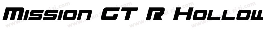 Mission GT R Hollow Italic字体转换